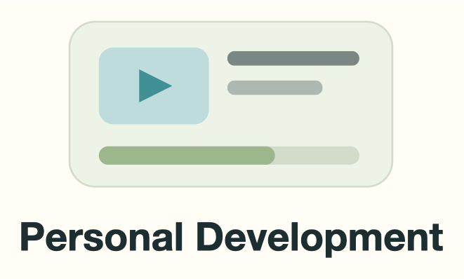 Personal Development: A course with a progress bar