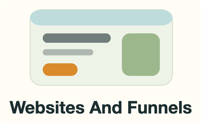 Websites And Funnels: A website page layout